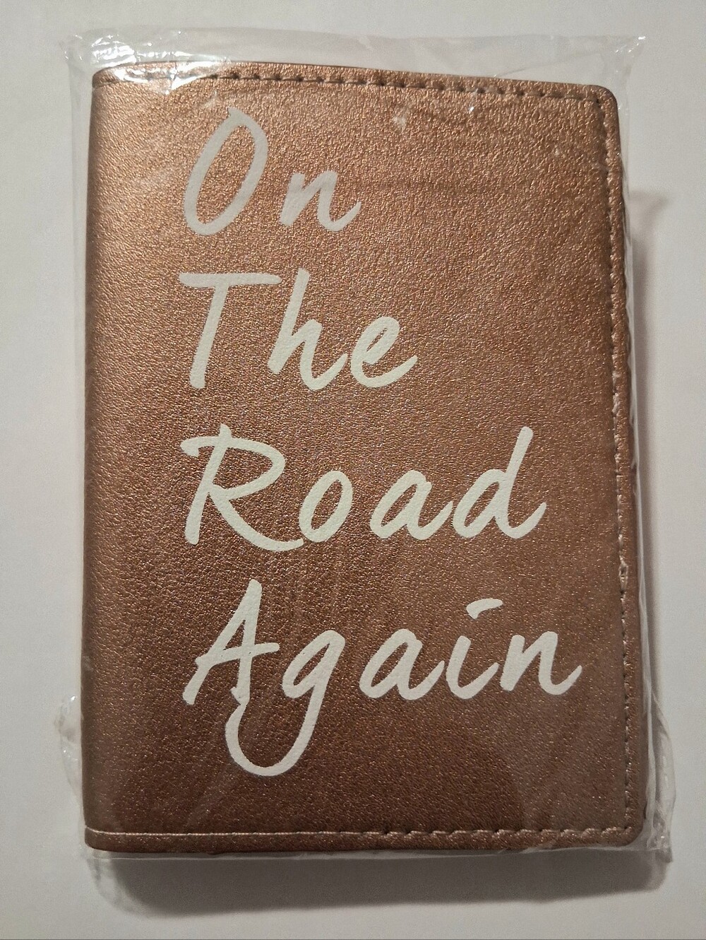 Understated Leather NIP Rose Gold Passport Cover & Luggage Tag